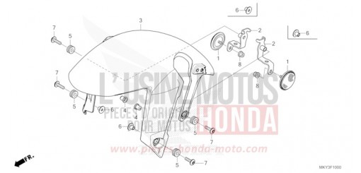 AILE AVANT CB650RAP de 2023